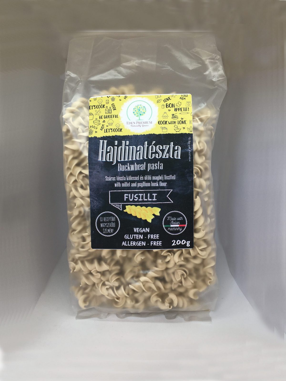 ÉDEN PRÉMIUM Pohánkové cestoviny so pšenom – vretená 200g