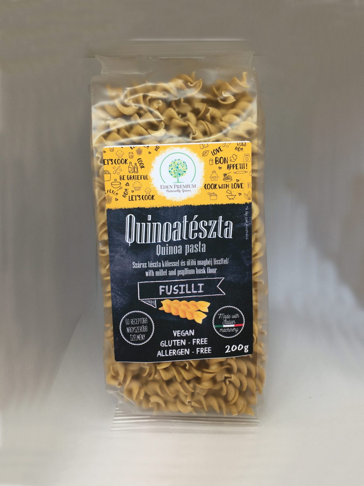 ÉDEN PRÉMIUM Bezlepkové quinoa cestoviny Fusilli 200 g