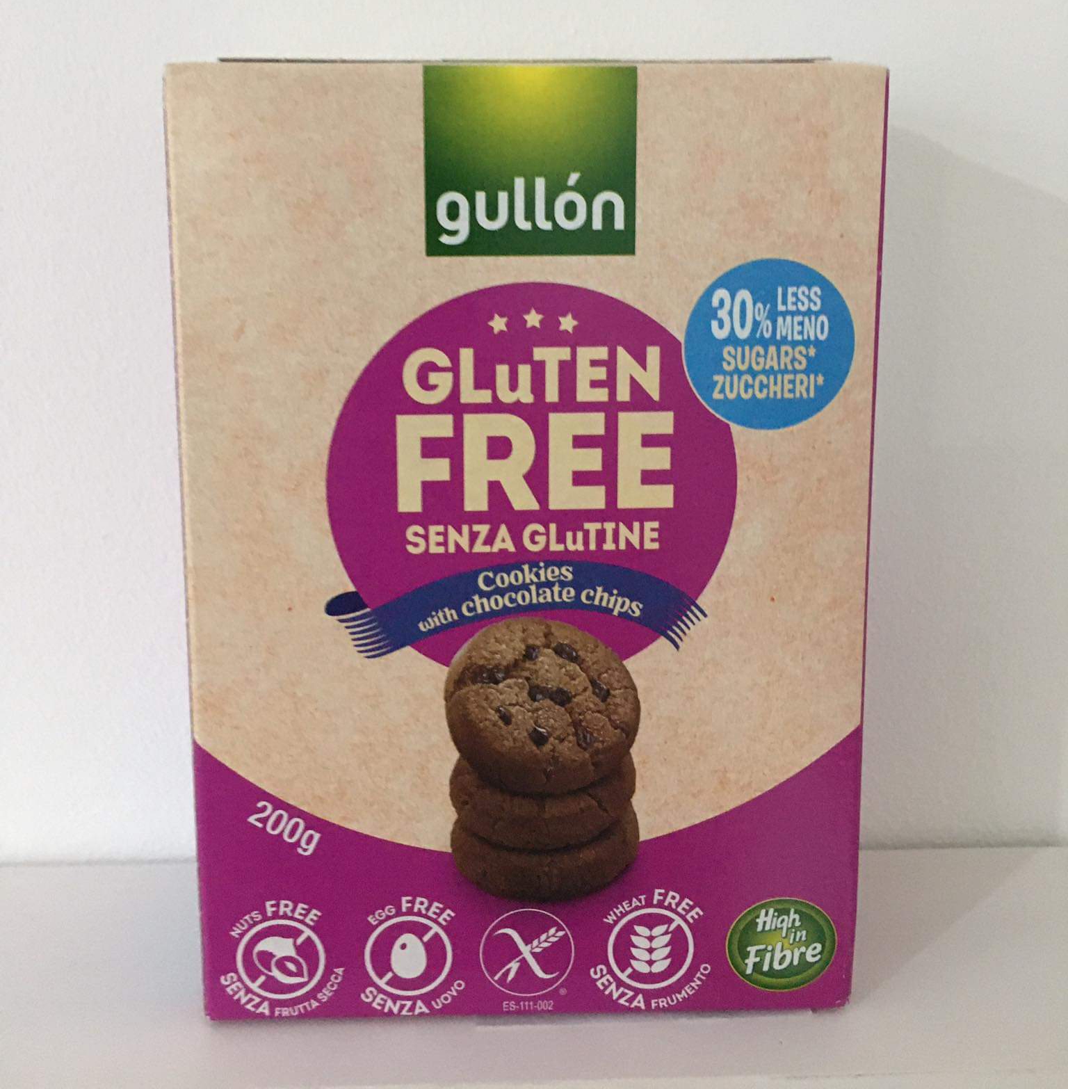GULLÓN  Bezlepkové sušienky Cookies 200 g