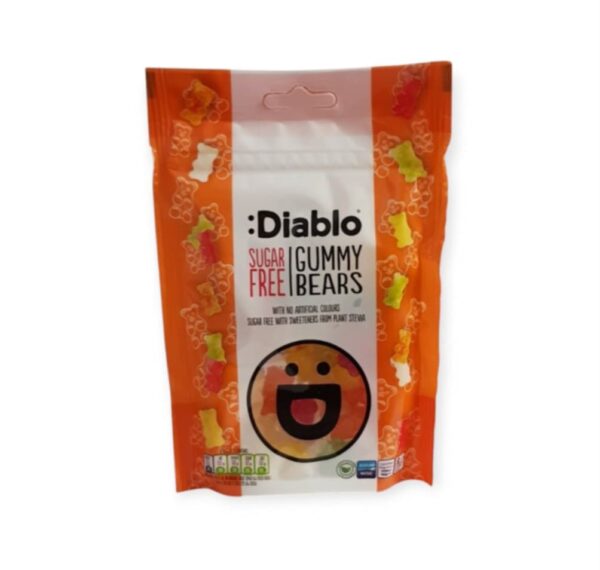 DIABLO Gumené medvedíky bez cukru so sladidlom 75g – Obrázok 2