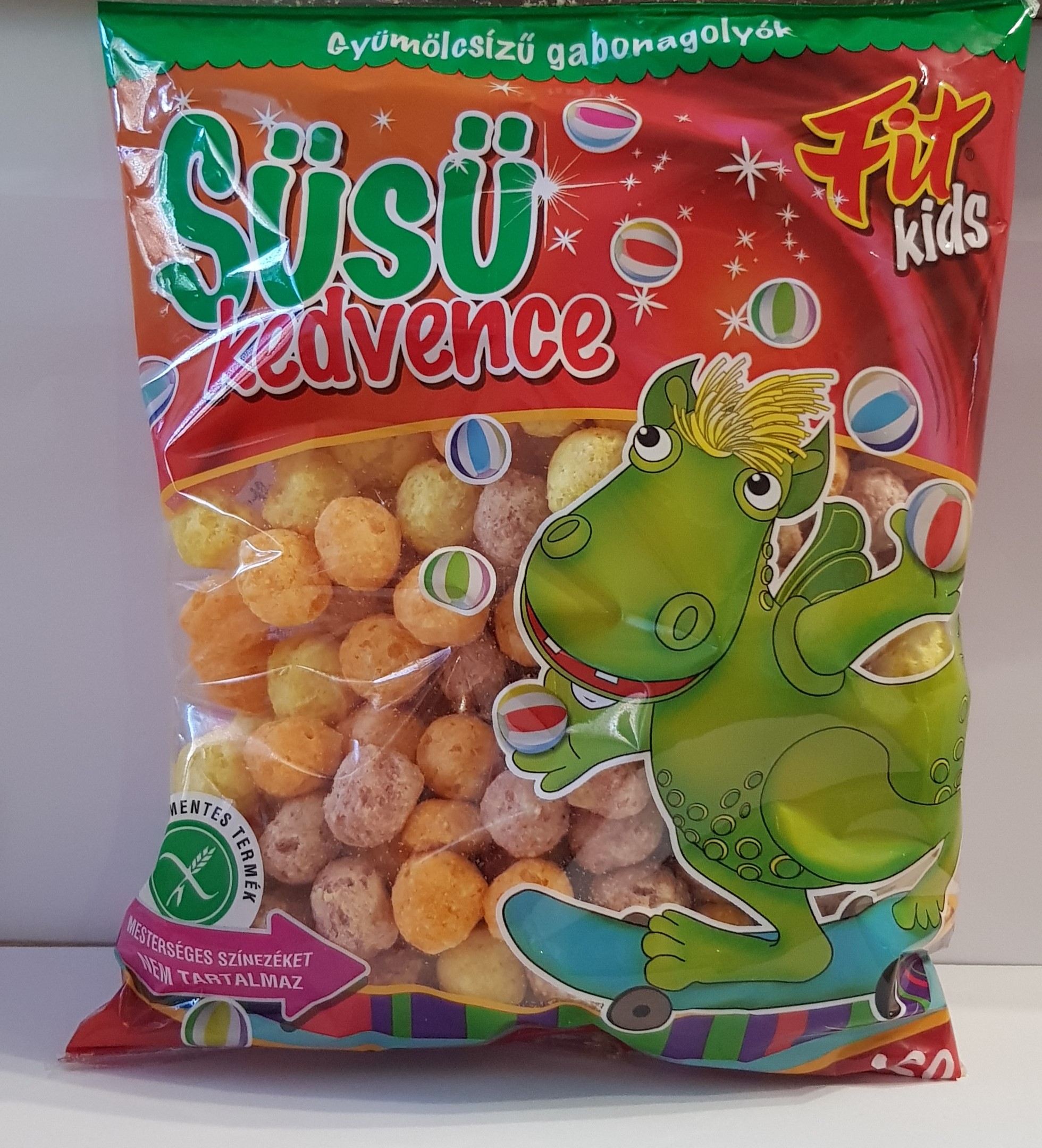 1 FIT KIDS Süsü bezlepkové obilninové guľôčky s ovocnou príchuťou 120 g – Obrázok 1