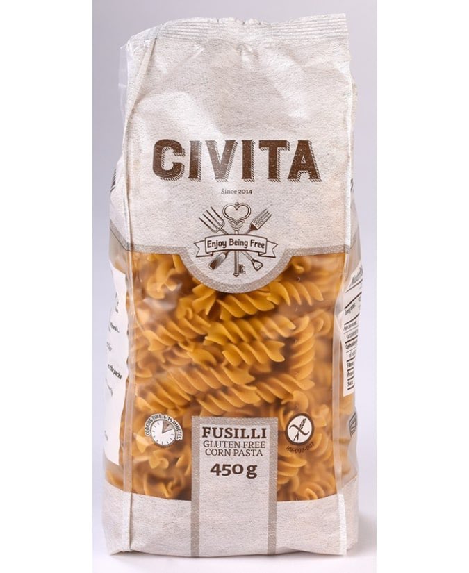 Civita Bezlepkové kukuričné cestoviny fusili (450g)
