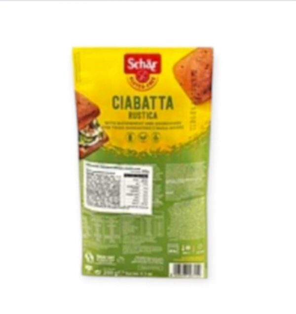 BEZLEPKOVÉ SCHAR CIABATTA VIACZRNNÉ PREDPEČENÉ BUCHTY 200G – Obrázok 2