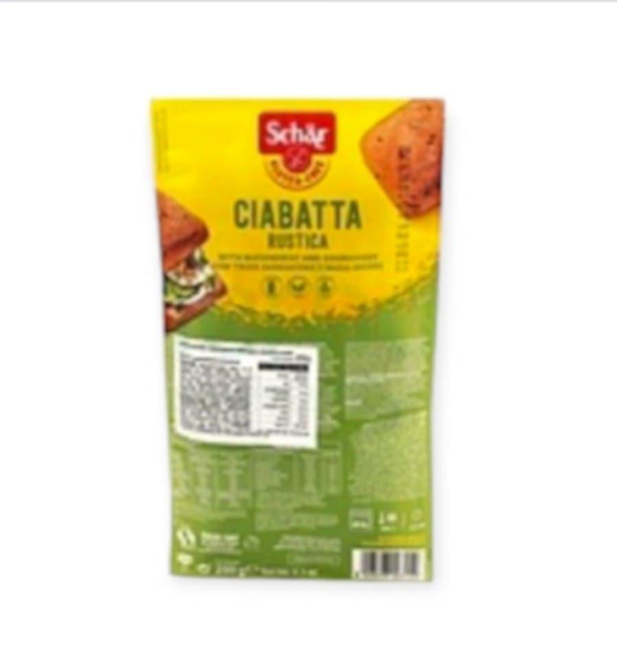 BEZLEPKOVÉ SCHAR CIABATTA VIACZRNNÉ PREDPEČENÉ BUCHTY 200G