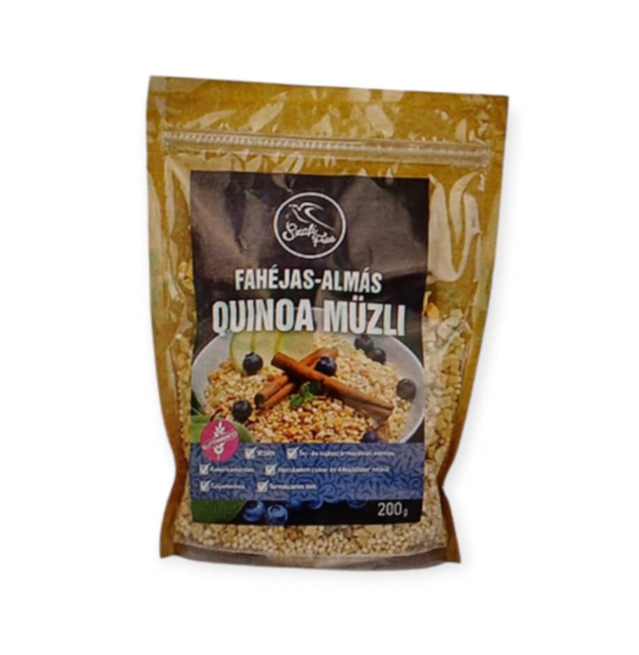 SZAFI BEZLEPKOVÉ ŠKORICOVO-JABLKOVÉ QUINOA MÜSLI 200G