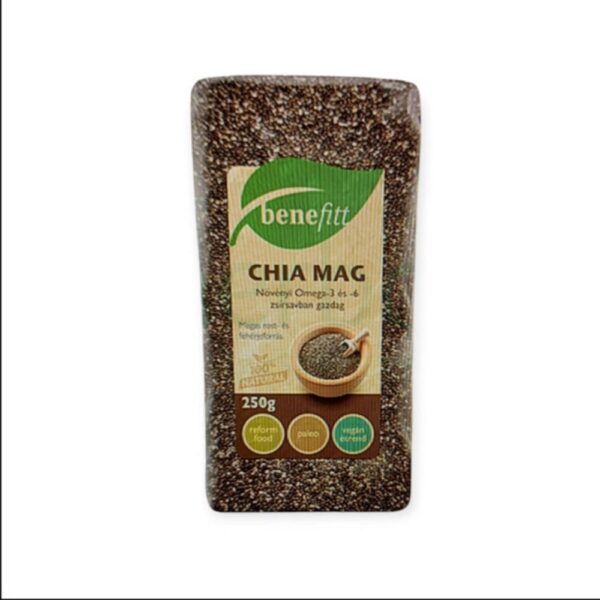 BENEFITT CHIA SEMIENKA  250G – Obrázok 2