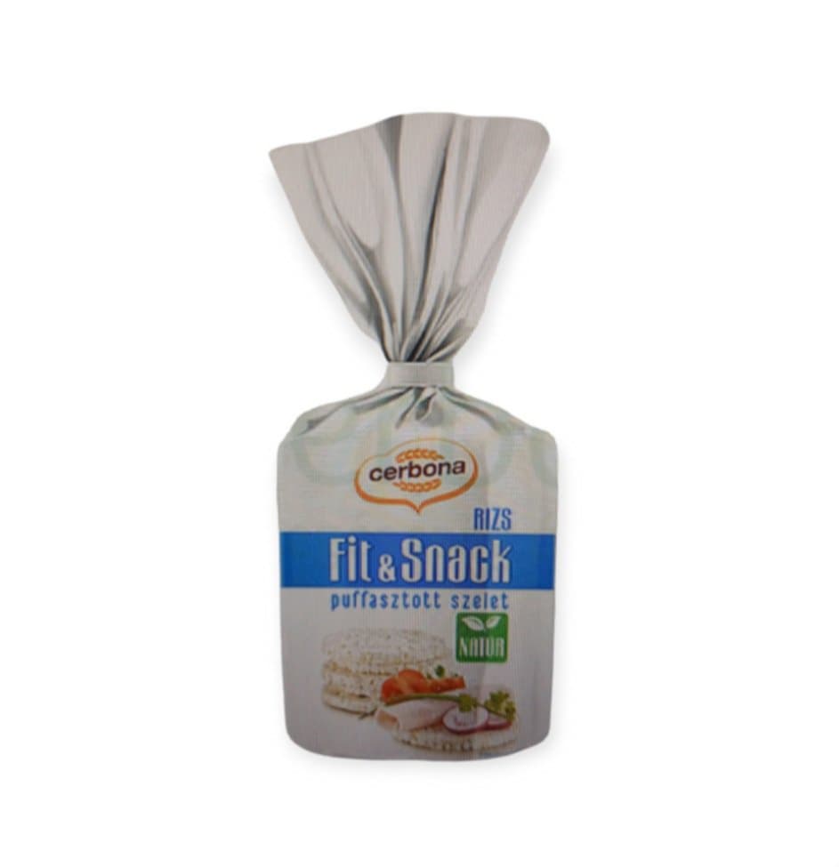 CERBONA PUFOVANÝ RYŽOVÝ KOLÁČ NATURAL 90G