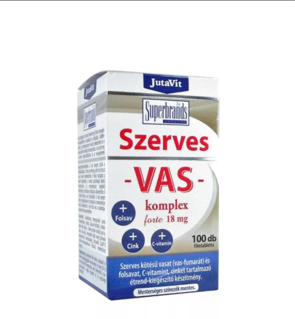 JUTAVIT ORGANICKÝ ŽELEZNÝ KOMPLEX 18MG 100KS