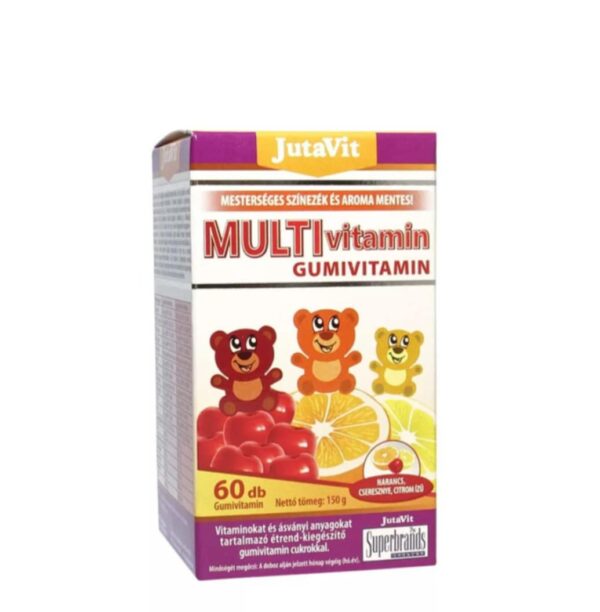 JUTAVIT MULTIVITAMÍNOVÉ GUMOVÉ VITAMÍNY PRE DETI 60KS – Obrázok 2