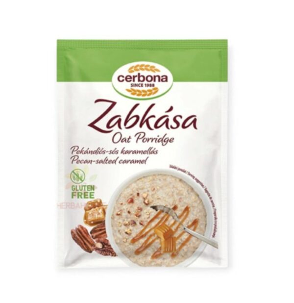 BEZLEPKOVÁ CERBONA KAŠA PEKANOVO-SLANÝ KARAMEL 50G – Obrázok 2