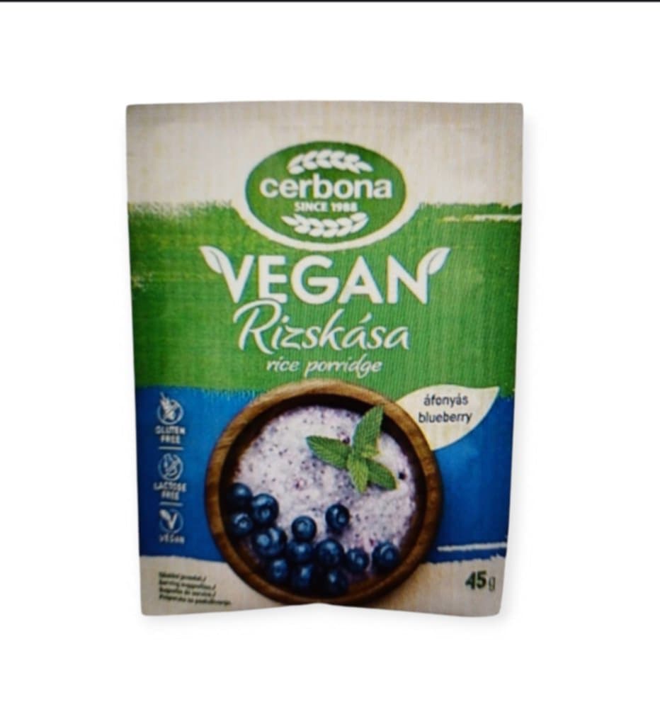 BEZLEPKOVÁ CERBONA VEGÁNSKA ČUČORIEDKOVÁ RYŽOVÁ KAŠA 45G