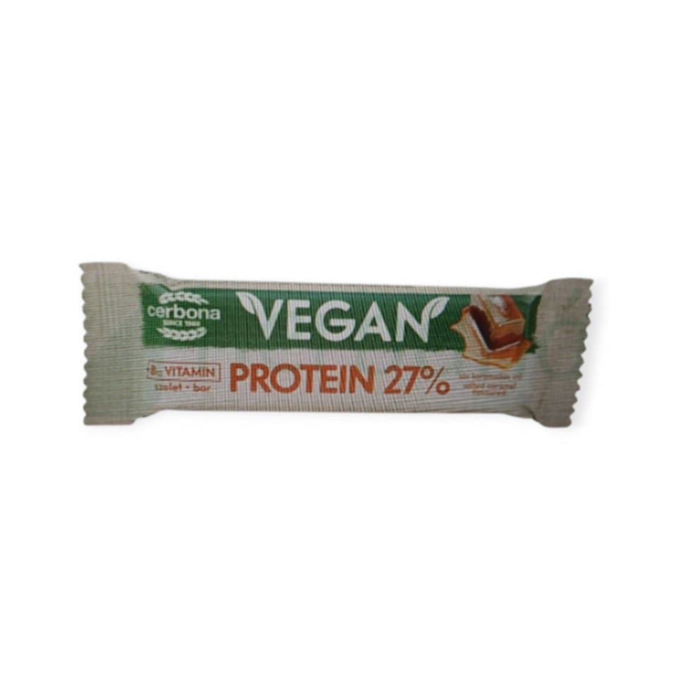 BEZLEPKOVÁ CERBONA VEGÁNSKA SLANÁ KARAMELOVÁ TYČINKA S PROTEÍNOM 40G
