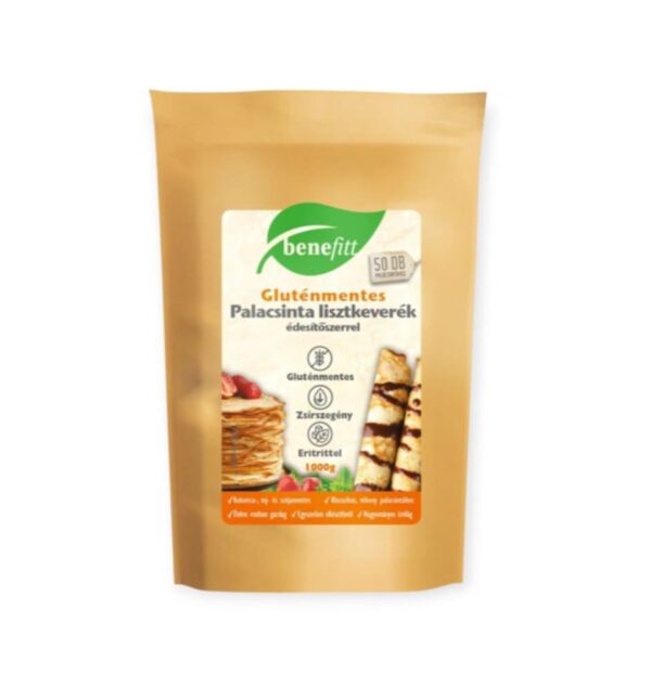 BEZLEPKOVÁ ZMES PALACINKOVEJ MÚKY BENEFITT 1000G – Obrázok 2