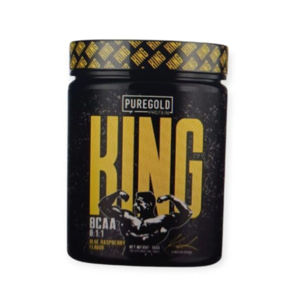 Pure Gold KING BCAA 8:1:1 modrá malina - 300g – Obrázok 2