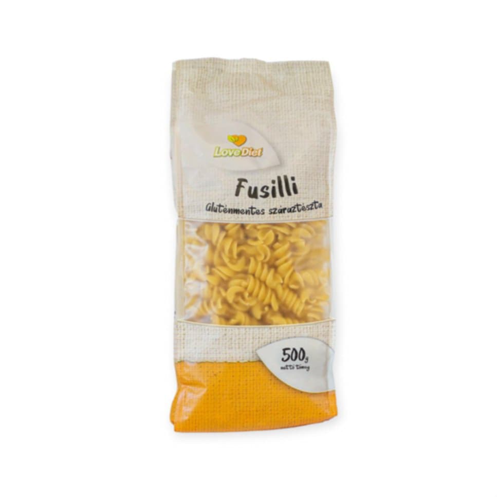 BEZLEPKOVÉ CESTOVINY LOVE DIET FUSILLI 500G