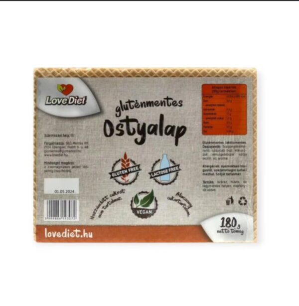 BEZLEPKOVÁ LOVE DIET OBLÁTKA - 180G – Obrázok 2