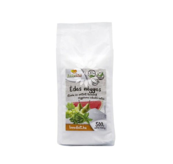 LOVE DIET SWEET FOUR STEVIA+ERYTHRITOL 500G – Obrázok 2