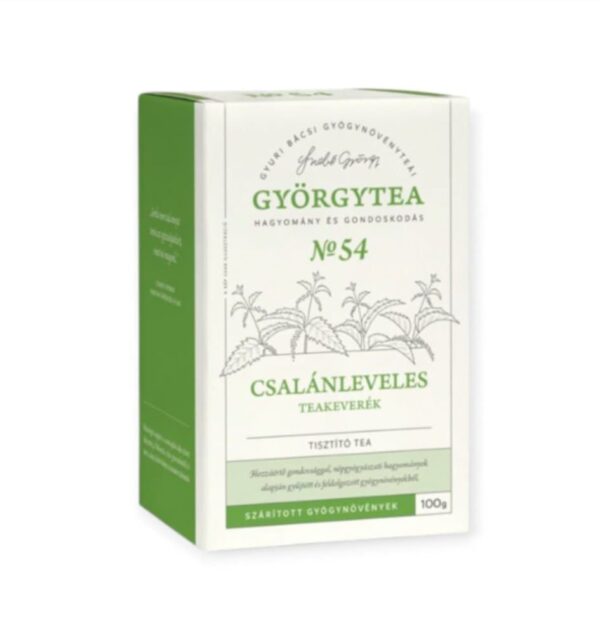 GYÖRGYTEA NO54 ZMES ŽIHĽAVOVÝCH LISTOV (ČISTIACI ČAJ) 50G – Obrázok 2