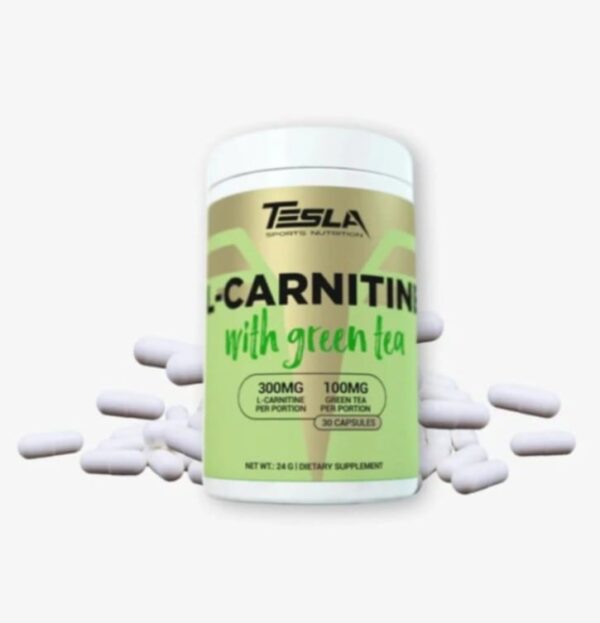 Tesla L-CARNITINE WITH GREEN TEA - 30 kapsúl – Obrázok 2