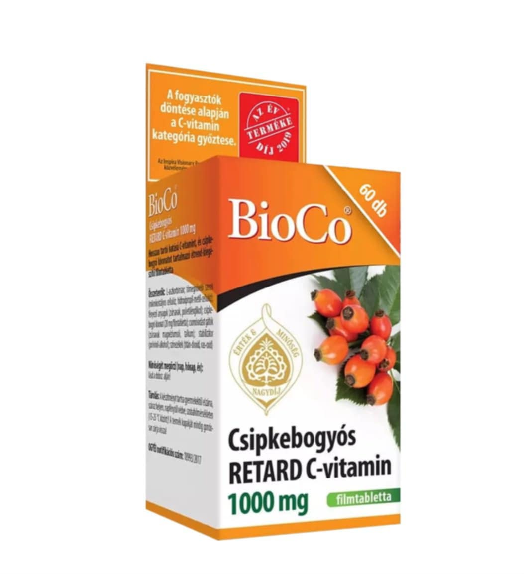 BIOCO ŠÍPKA VITAMÍN C S PREDĹŽENÝM UVOĽŇOVANÍM 1000 MG FILMOM OBALENÉ TABLETY RODINNÉ BALENIE -100KS