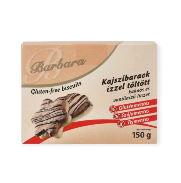 BEZLEPKOVÁ MARHUĽOVÁ PRÍCHUŤ BARBARA LINZER PLNENÁ 150G – Obrázok 2