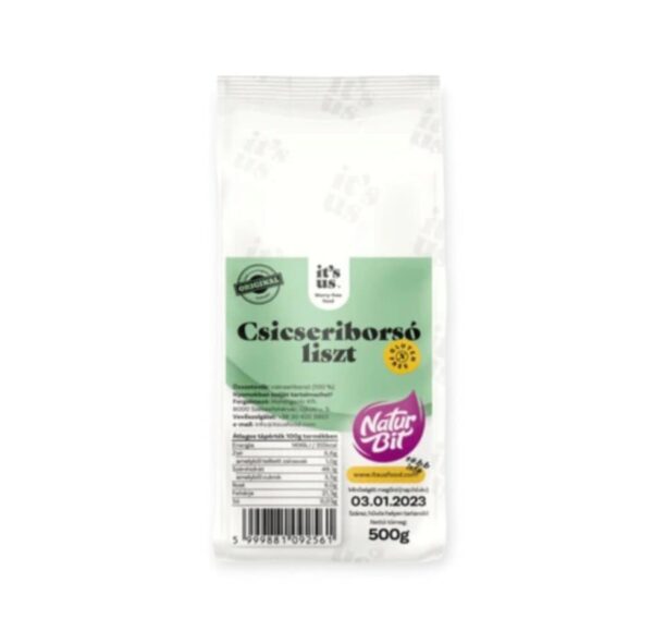 BEZLEPKOVÁ CÍCEROVÁ MÚKA NATURAL NATURBIT - 500G – Obrázok 2