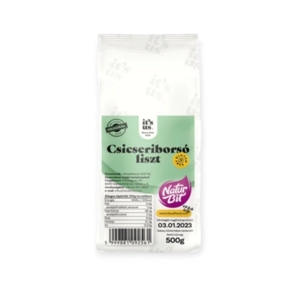BEZLEPKOVÁ CÍCEROVÁ MÚKA NATURAL NATURBIT - 500G