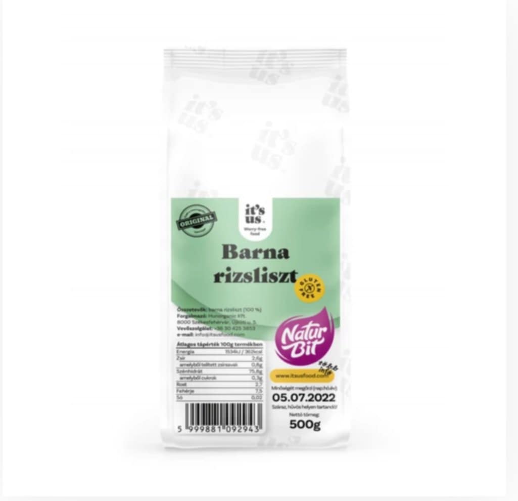 BEZLEPKOVÁ MÚKA Z HNEDEJ RYŽE NATURBIT-500G