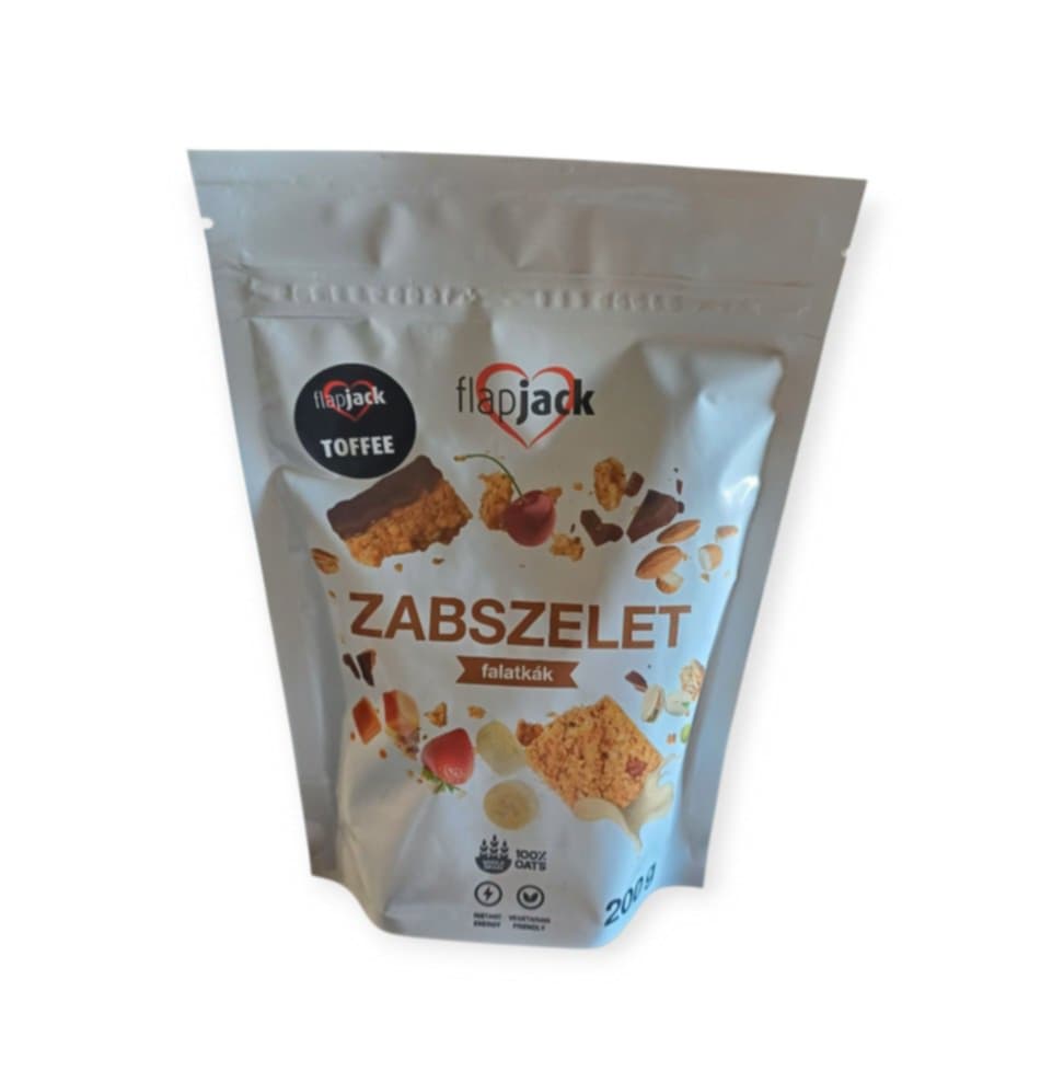 FLAPJACK SNACKY S KARAMELOVOU PRÍCHUŤOU A KAKAOVOU POLEVOU -  200G