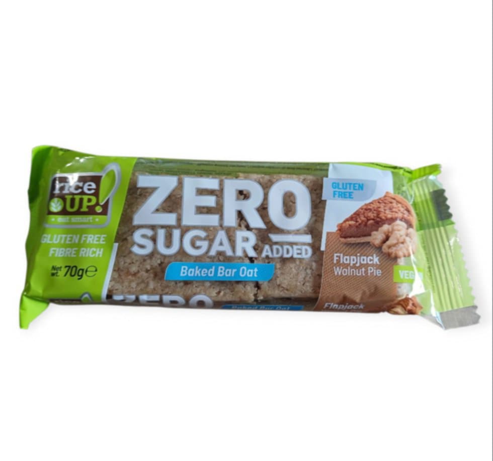 BEZLEPKOVÁ RYŽOVÁ OVSENÁ TYČINKA UP ZERO S ORECHMI BEZ PRIDANÉHO CUKRU 70G