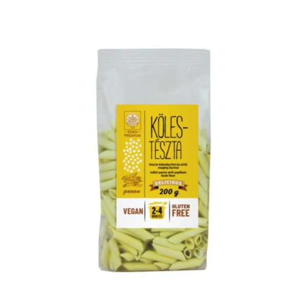 BEZLEPKOVÉ EDEN PREMIUM PROSO CESTOVINY PENNE - 200G – Obrázok 2