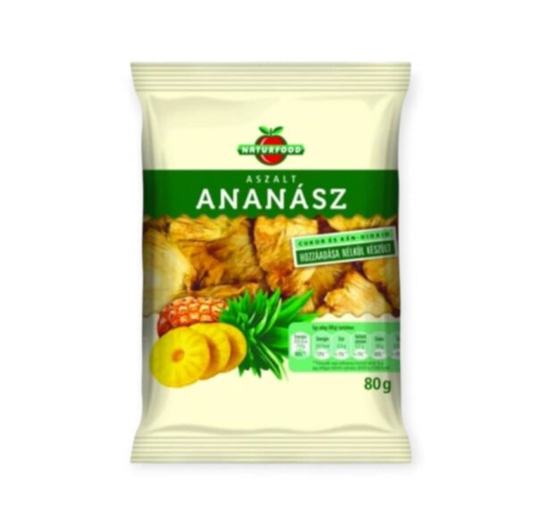 NATURFOOD SUŠENÝ ANANÁS 80G – Obrázok 2