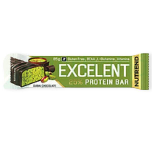 NUTREND EXCELENT PROTEÍNOVÁ TYČINKA DUBAI CHOCOLATE 85G – Obrázok 2