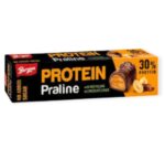 BERGEN PROTEÍNOVÁ PRALINKA S PRÍCHUŤOU MLIEČNEJ ČOKOLÁDY A LIESKOVÝCH ORIEŠKOV - 50G
