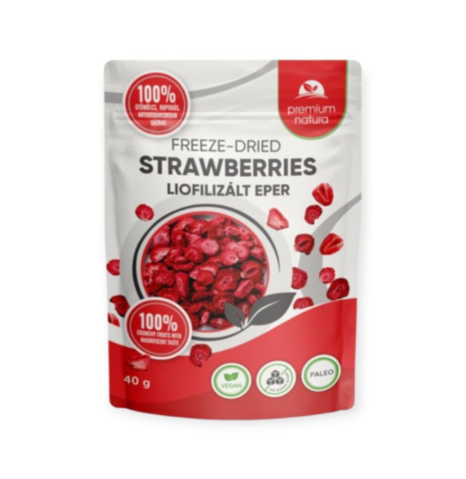 PREMIUM NATURA LYOFILIZOVANÉ JAHODY 40G