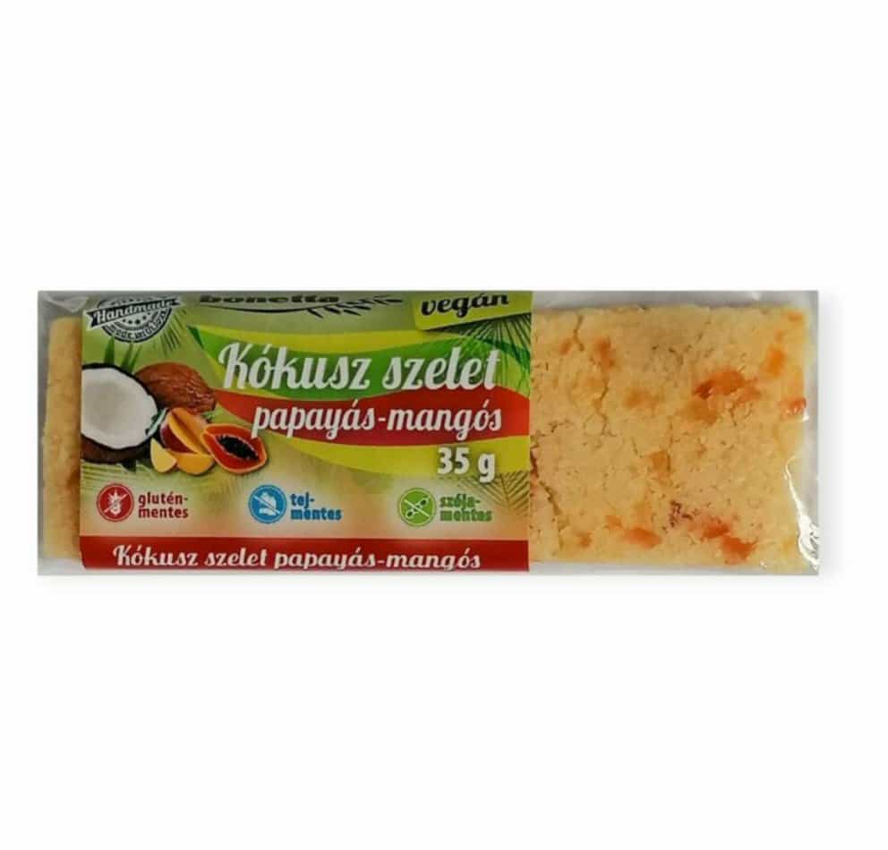 BEZLEPKOVÁ BONETTA VEGÁNSKA KOKOSOVÁ TYČINKA S PAPÁJOU A MANGOM 35G