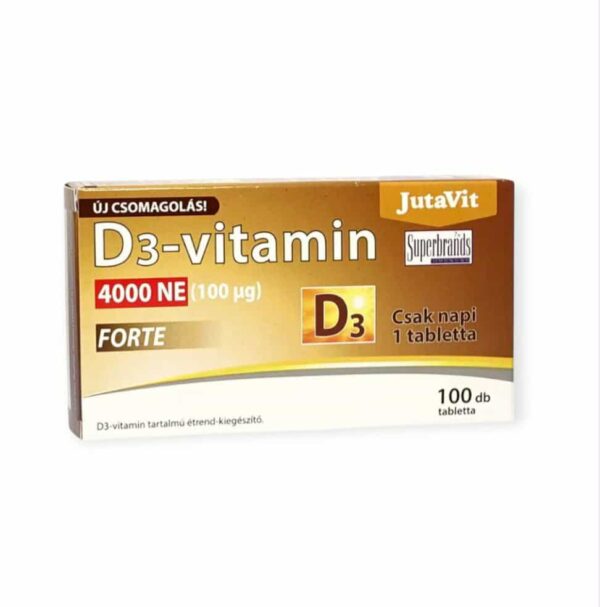 JUTAVIT Vitamín D3 4000NE FORTE TABLETY - 100KS – Obrázok 2