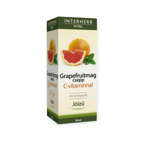 INTERHERB GRAPEFRUITOVÉ KVAPKY S VITAMÍNOM C - 20ML – Obrázok 2