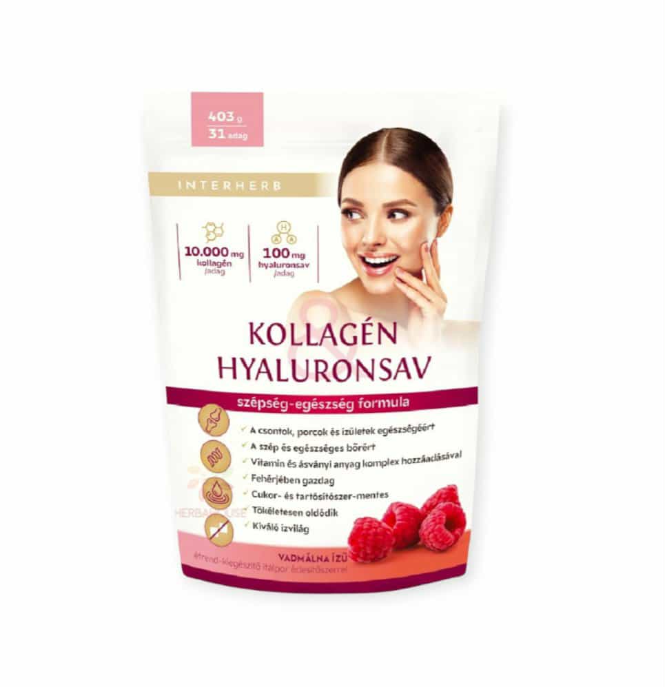 INTERHERB KOLAGÉN NÁPOJ S KYSELINOU HYALURÓNOVOU V PRÁŠKU S PRÍCHUŤOU DIVOKÝCH MALÍN - 403G