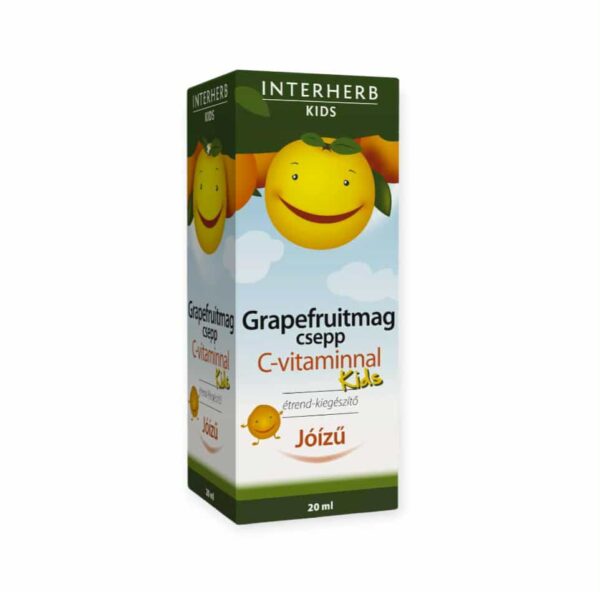 INTERHERB GRAPEFRUIT KAPKY PRE DETI S VITAMÍNOM C - 20ML – Obrázok 2