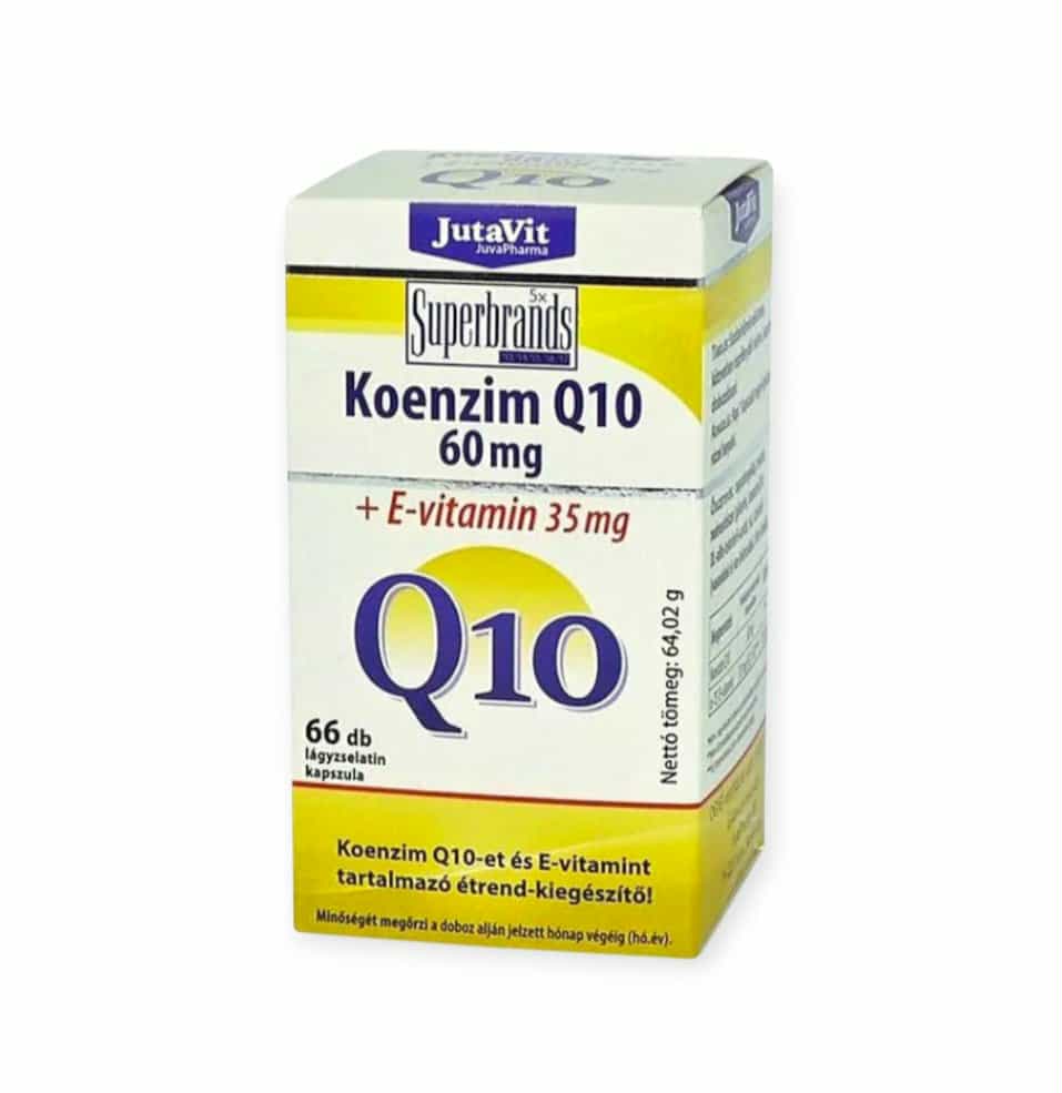JUTAVIT COENZYME Q10+VITAMÍN E KAPSULY - 66KS