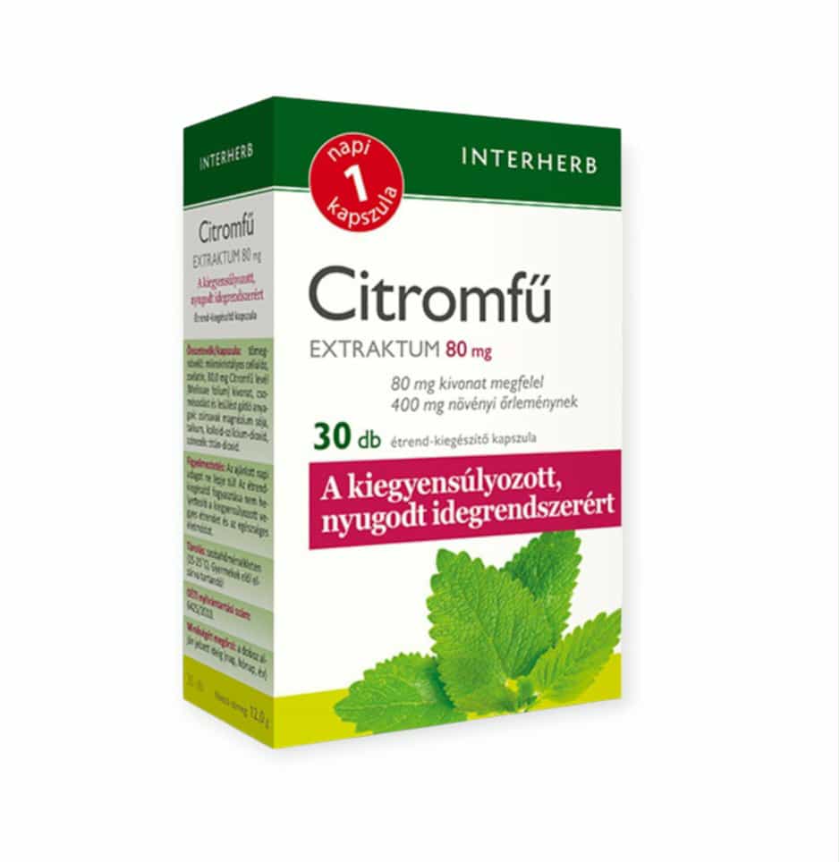 INTERHERB 1 KAPSULA EXTRAKTU Z CITRÓNOVEJ TRÁVY DENNE - 30KS
