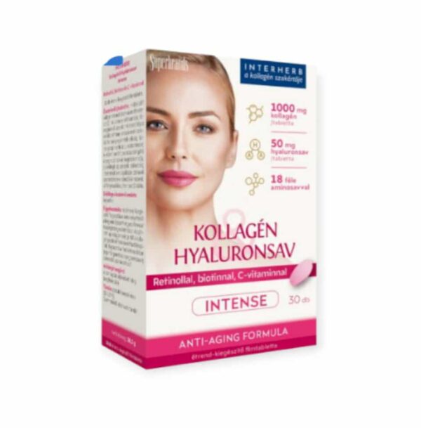 INTERHERB KOLAGÉN A KYSELINA HYALURÓNOVÁ INTENSE BEAUTY FORMULA TABLETY - 30KS – Obrázok 2