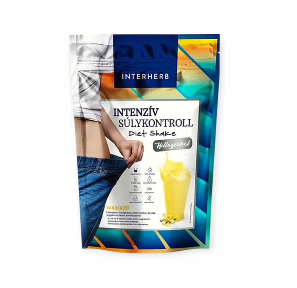 INTERHERB INTENSIVE WEIGHT CONTROL DIÉTNY KOKTEIL S VANILKOVOU PRÍCHUŤOU S KOLAGÉNOM - 528G