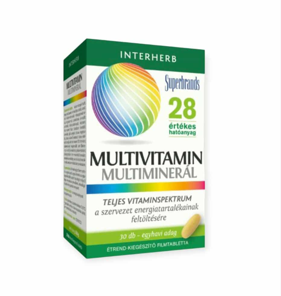 INTERHERB MULTIVITAMÍNOVO-MULTIMINERÁLNE TABLETY - 30KS