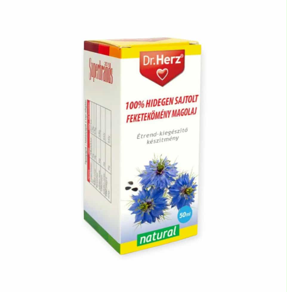 DR. HERZ OLEJ ZO SEMIEN ČIERNEJ RASCE 100% LISOVANÝ ZA STUDENA - 50ML