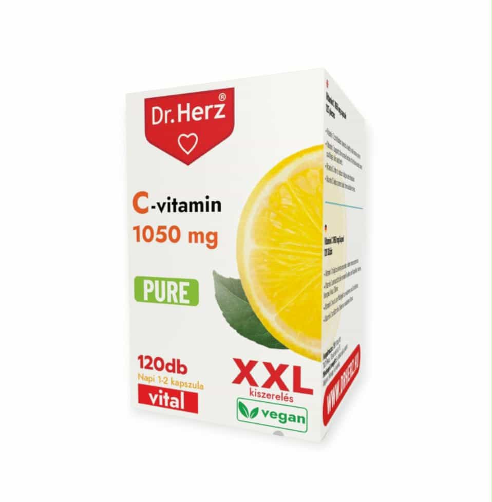DR. HERZ XXL VITAMÍN C 1050 MG ČISTÉ KAPSULY - 120 KS