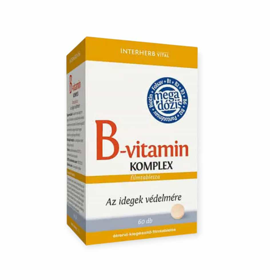 INTERHERB VITAMÍN B KOMPLEXNÉ TABLETY -  60KS