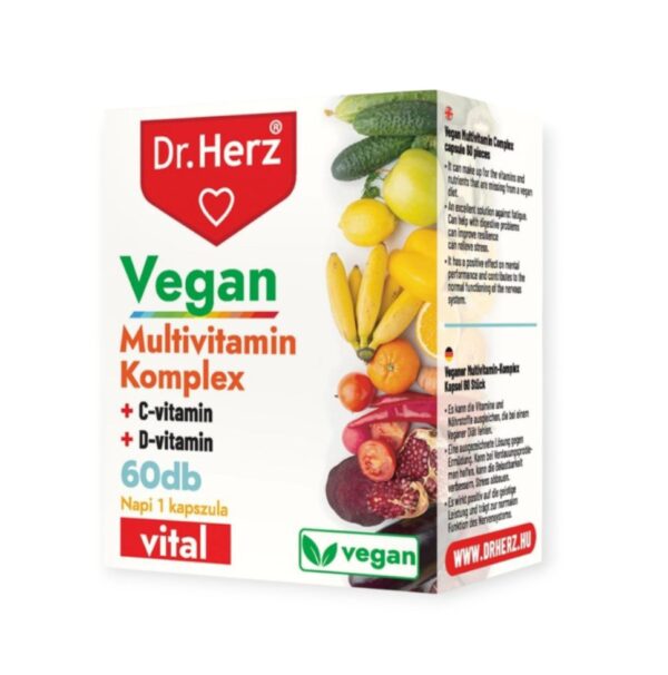DR. HERZ VEGÁNSKE MULTIVITAMÍNOVÉ KAPSULY - 60 KS – Obrázok 2
