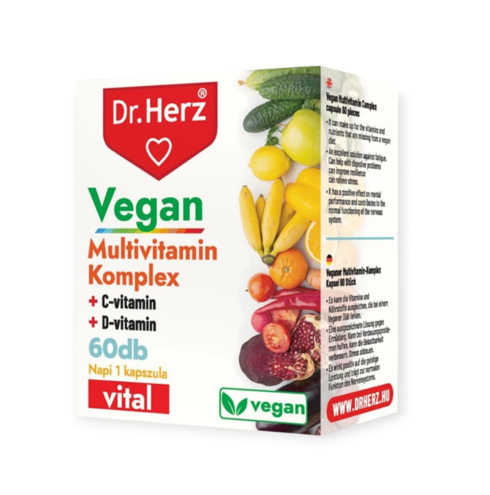 DR. HERZ VEGÁNSKE MULTIVITAMÍNOVÉ KAPSULY - 60 KS